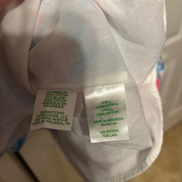 Lilly Pulitzer Trina Dress Size Medium in Bondi Blue My Little Peony - Picture 6 of 9